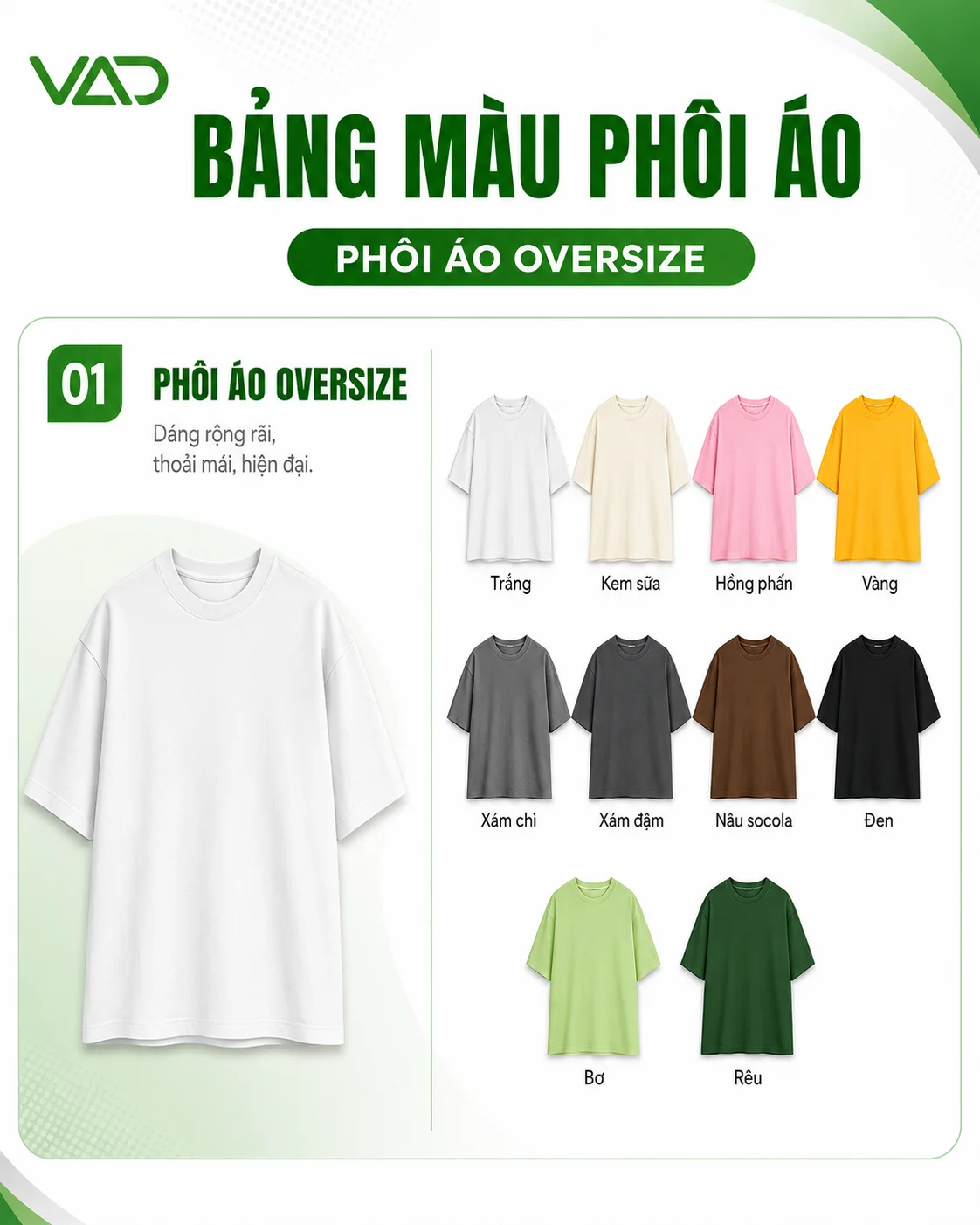 Phôi áo oversize